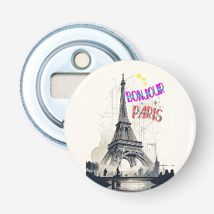 Bonjour Colourful Paris Bottle Opener