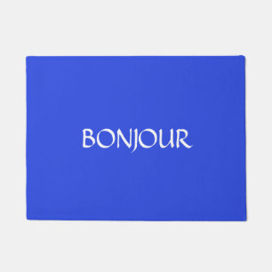 Bonjour Custom Welcome Mat French
