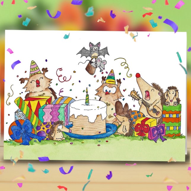 BONJOUR D'ANNIVERSAIRE Carte de voeux par Nicole J (Créateur téléchargé)