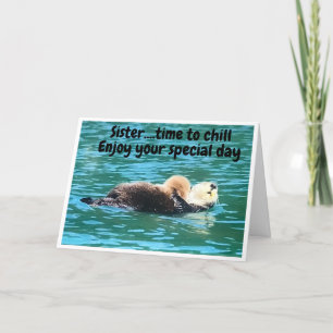 BONJOUR D'ANNIVERSAIRE **SIS** DIT UNE CARTE OTTER