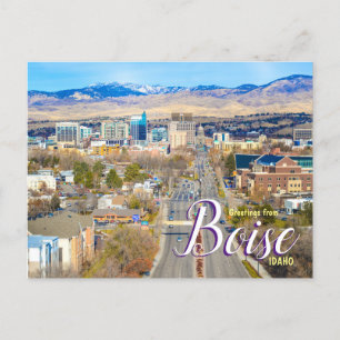 Bonjour de Boise Idaho Carte Postale