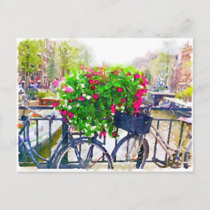 Bonjour de la carte postale d'Amsterdam
