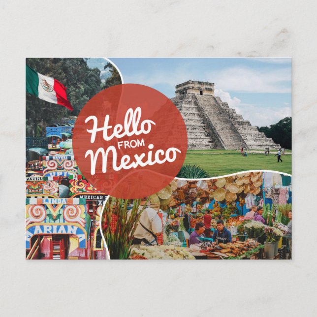 Bonjour de Mexique Carte postale (Devant)