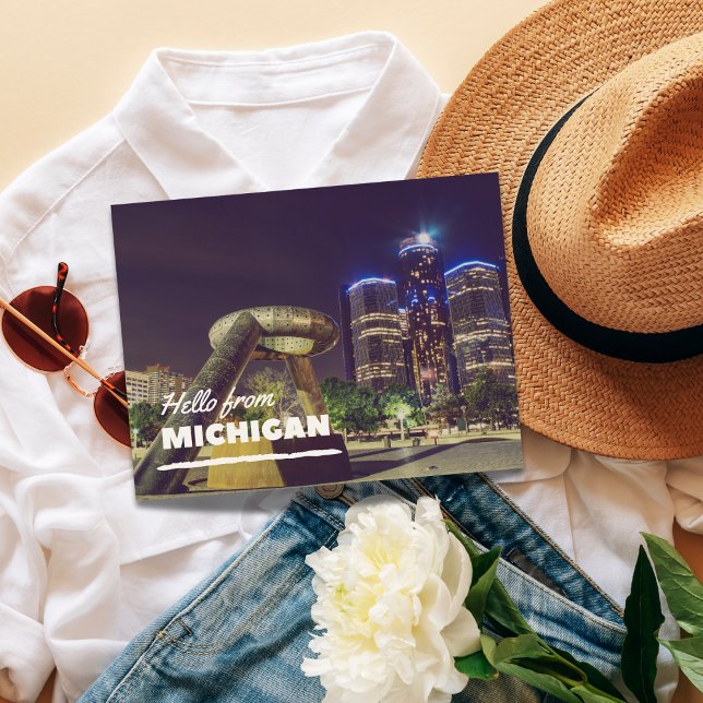 Bonjour De Michigan Carte Postale (Birthday Depot
Hello From Michigan Postcard)