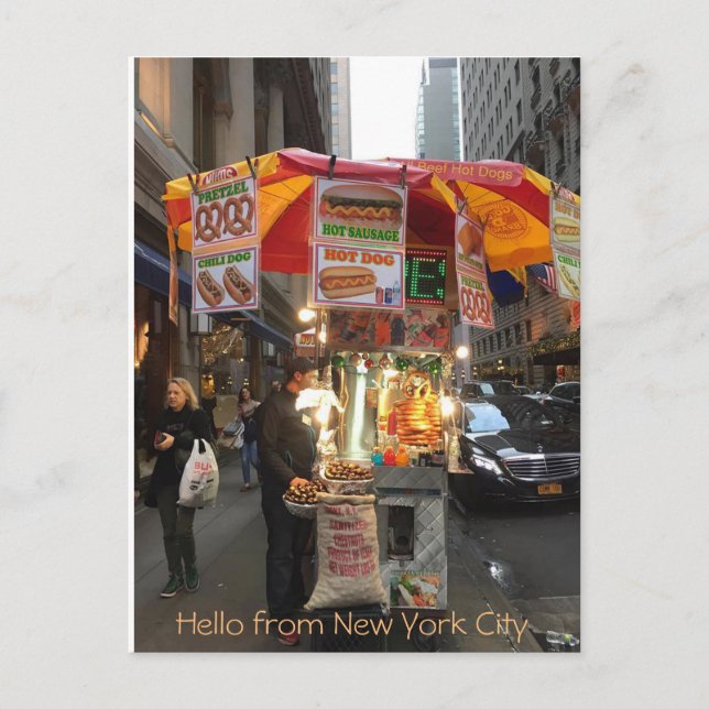 Bonjour de New York City Carte postale (Devant)