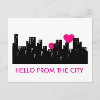 BONJOUR DEPUIS LA CARTE POSTALE DE LA VILLE