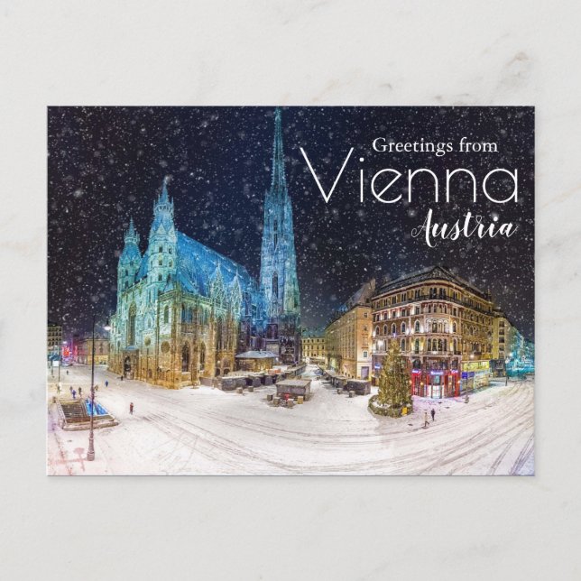 Bonjour d'hiver de Autriche Carte postale Noël (Devant)