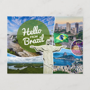 Bonjour Du Brésil Carte postale