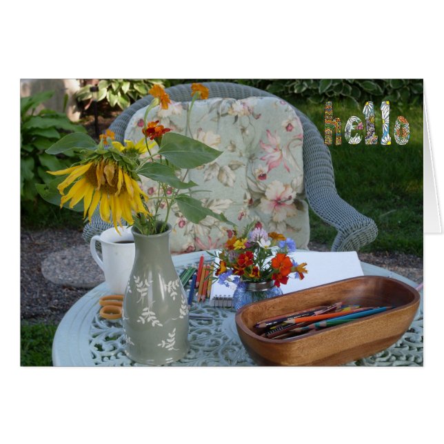 Bonjour du jardin (Devant horizontal)