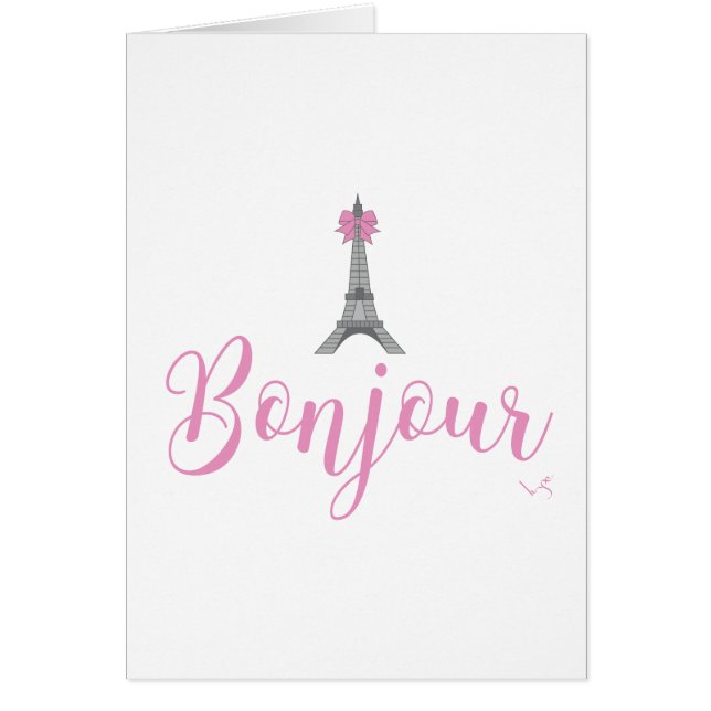 Bonjour-Eiffel Tower Bow Unique (Front)