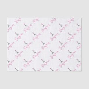 Bonjour-Eiffel Tower Bow Unique Tissue Paper