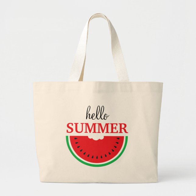 Bonjour Eté Fruit de Pâque Fruit Grand Sac fourre- (Devant)