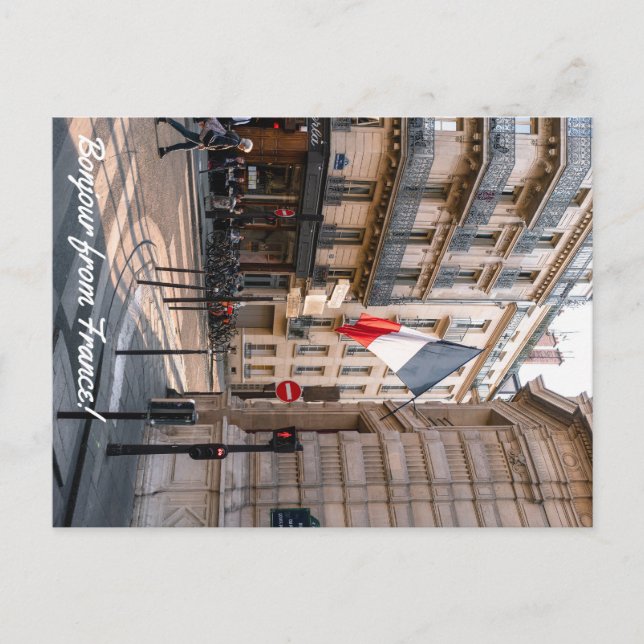 Bonjour from France Postcard (Front)