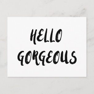 Bonjour Gorgey affirmation citation carte postale