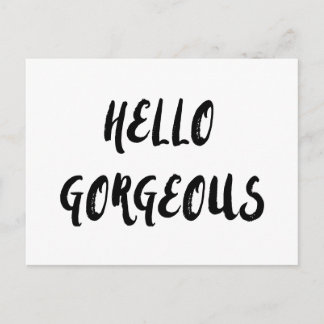 Bonjour Gorgey affirmation citation carte postale