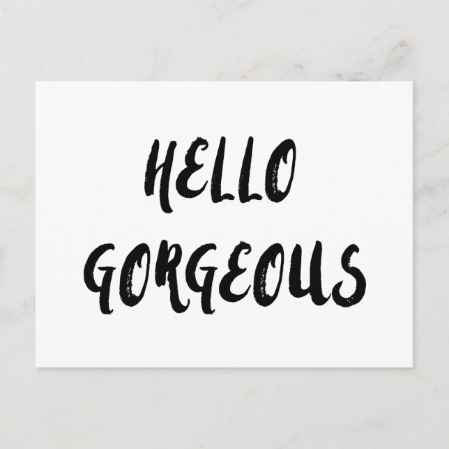 Bonjour Gorgey affirmation citation carte postale (Devant)