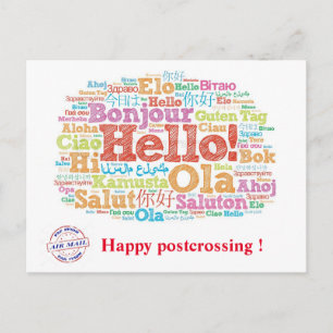 Bonjour Happy postcrossing! Postcard