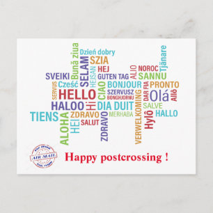 Bonjour Happy postcrossing! Postcard
