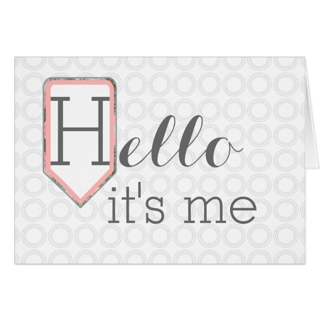 Bonjour il est moi | pensant à vous stationnaires (Devant Horizontal)