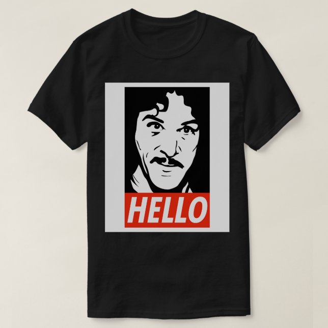 Bonjour Inigo Montoya Baseball TShirt (Design devant)