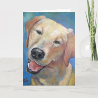 Bonjour, jaune ! Carte de voeux d'art de