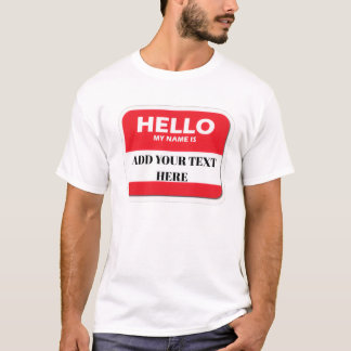 Bonjour, je m'appelle T-shirt