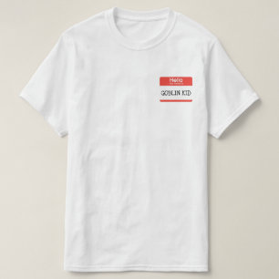 Bonjour, je m'appelle t-shirt enfant gobelin