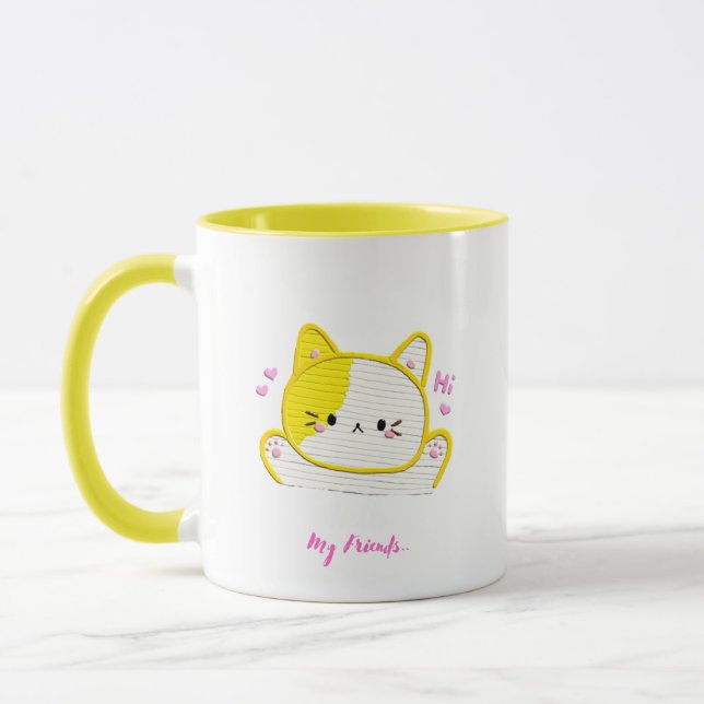 Bonjour Kitty Mug (Gauche)