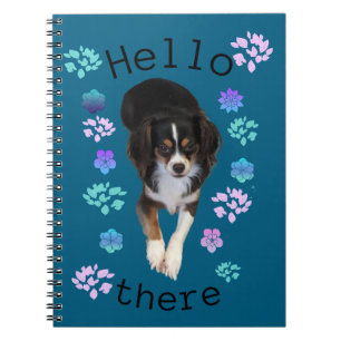 Bonjour là Carnet photo de la spirale de chiot