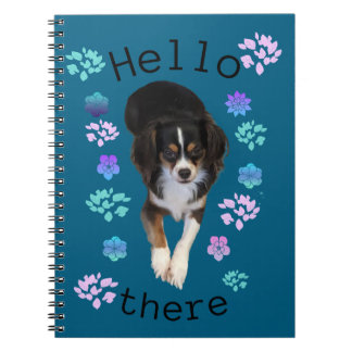 Bonjour là Carnet photo de la spirale de chiot