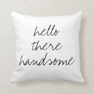 Bonjour là coussin carré beau