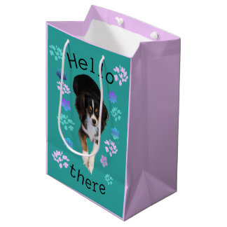 Bonjour Là Puppy Cadeau Sac