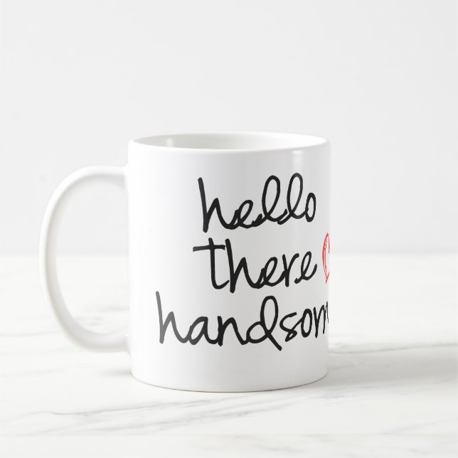 Bonjour là tasse de café belle (Gauche)