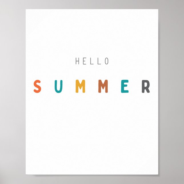 bonjour l'été. Poster et impression (Devant)