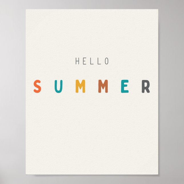 bonjour l'été. Poster et impression (Devant)