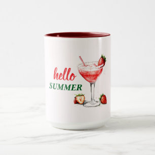 Bonjour l'été   Tasse Combo Cocktail Fraise