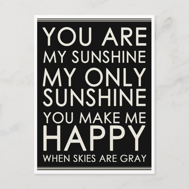 Bonjour, Love Motivational Citation Vierge Carte p (Devant)