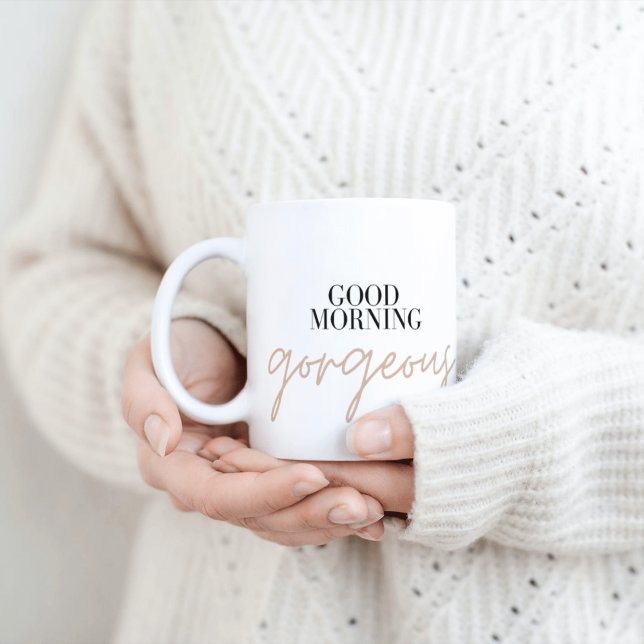 Bonjour Magnifique Mug de café (Créateur téléchargé)