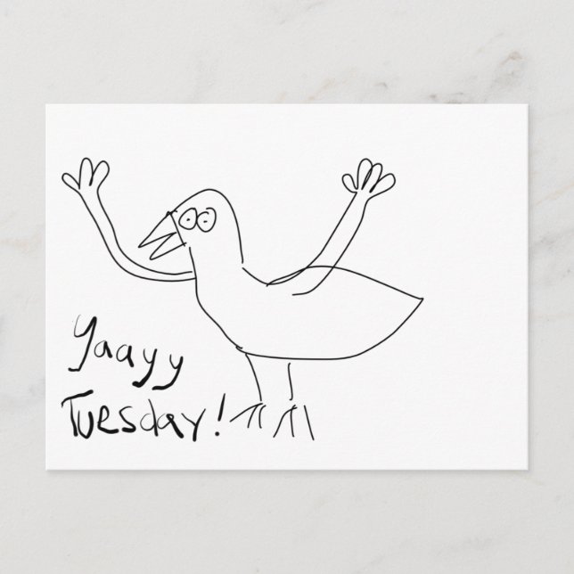 Bonjour mardi ! Carte postale (Devant)
