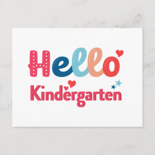 Bonjour maternelle Carte postale 