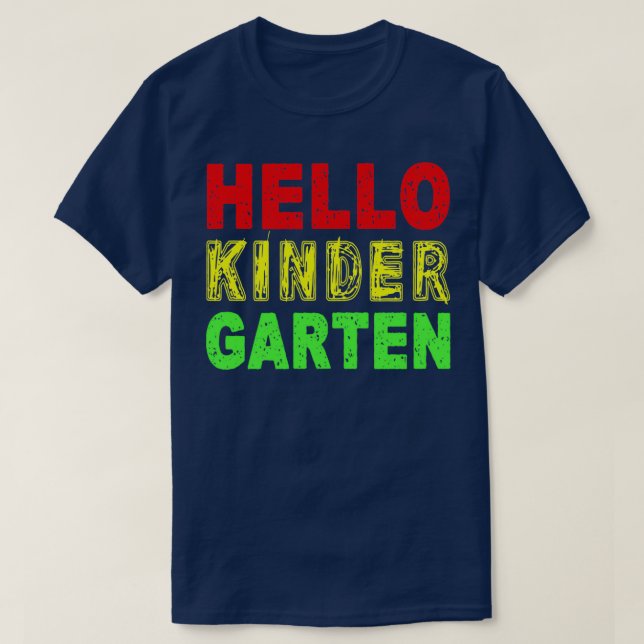 Bonjour maternelle classique TShirt (Design devant)