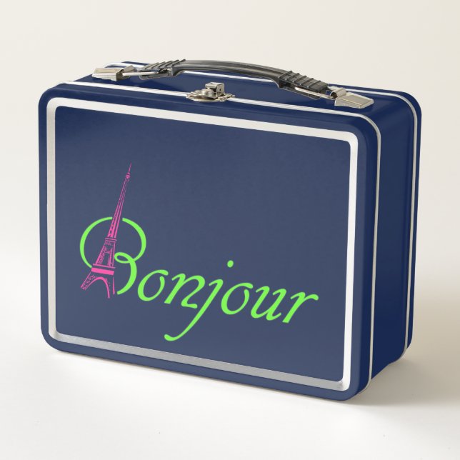 Bonjour Metal Lunch Box (Front)