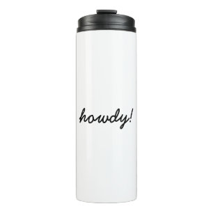 Bonjour! Modern Script French Trendy Design Thermal Tumbler