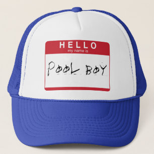 BONJOUR mon nom est casquette de garçon de piscine
