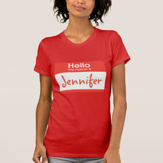 Bonjour mon nom est le T-shirt nommé d'étiquette