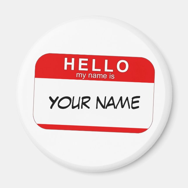 Bonjour Mon nom est Magnet (Devant)