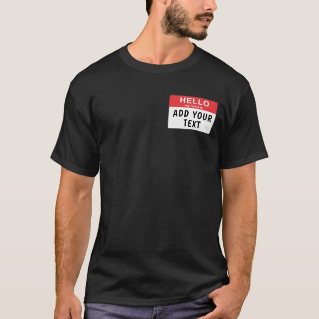 Bonjour mon nom est... T-shirt (Devant)