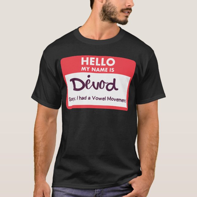 Bonjour Mon nom est. . . T-shirts (Devant)