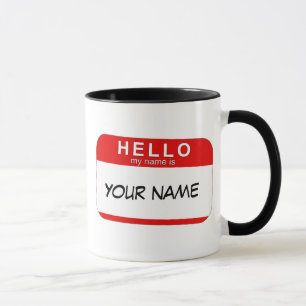 Bonjour mon nom est tasse