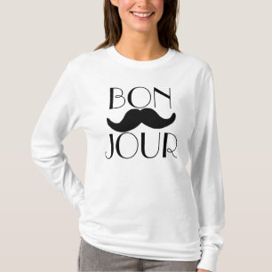 BONJOUR Moustache T-Shirt
